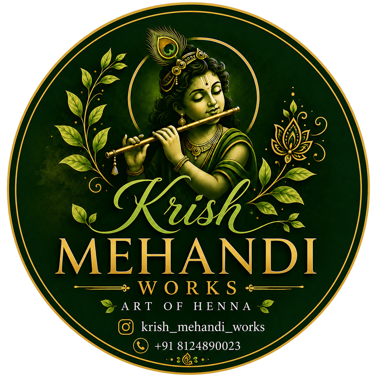 Krish Mehandi Works Logo